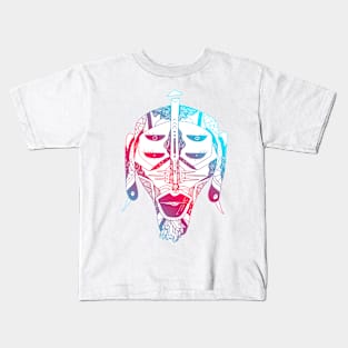 Dual Color African Mask No 11 Kids T-Shirt